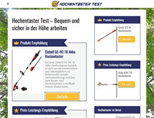 Tablet Screenshot of hochentastertest.com